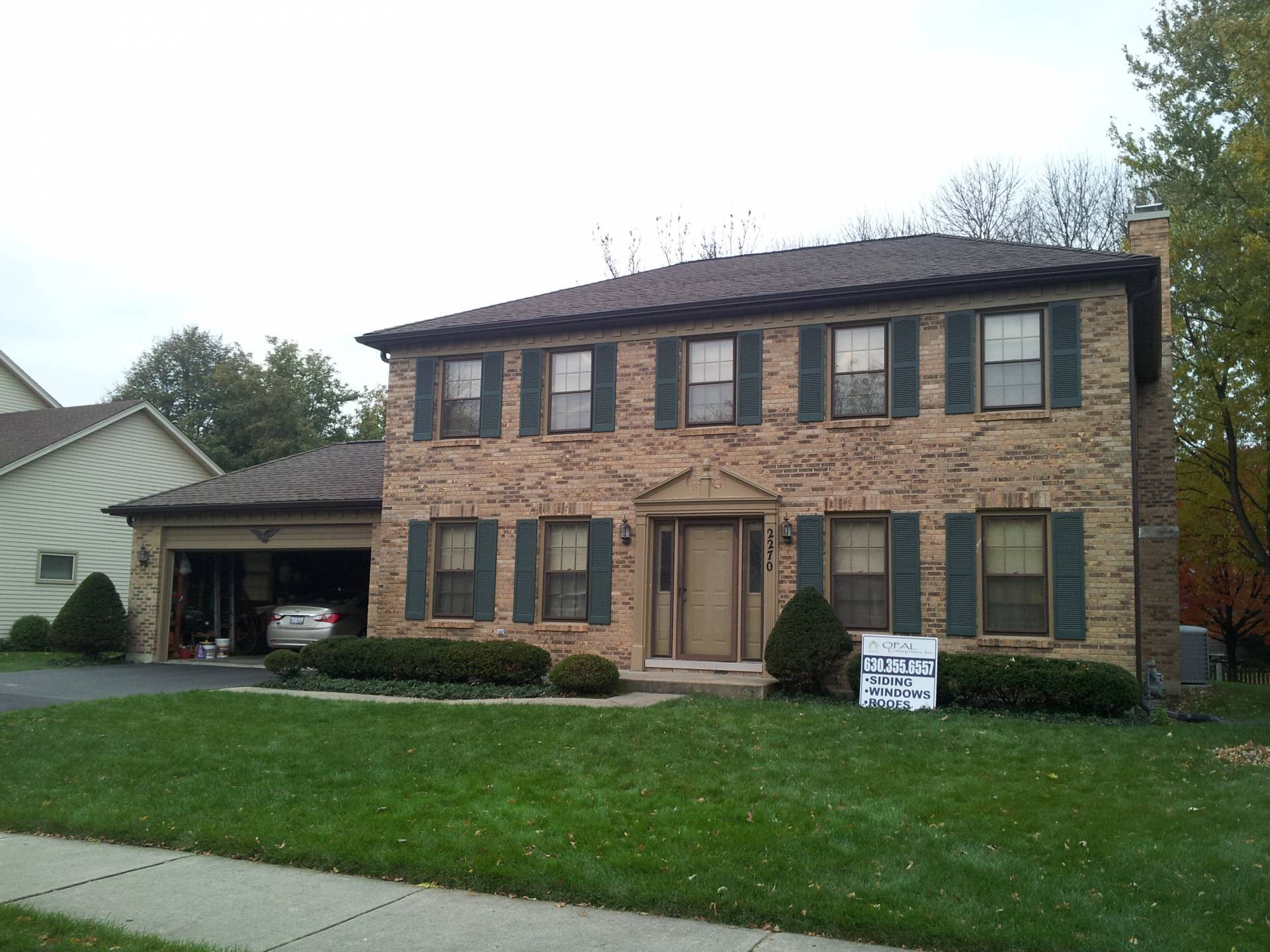 Roof With Gaf Timberline Hd Barkwood Shingles In Naperville Opal Roof With Gaf Timberline Hd Barkwood Shingles In Naperville