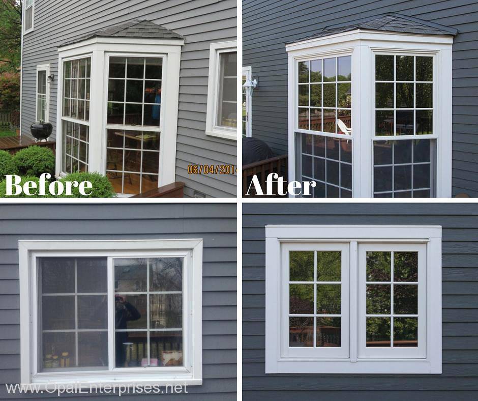 Before & After with new Andersen A-Series Windows & James Hardie Siding #OpalCurbAppeal