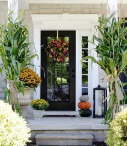 Festive Fall Decor for Windows and Doors