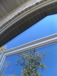 Here's an arch top Andersen Window that we installed. Gorgeous reflections and highly energy efficient windows!