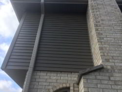 A nice angle of a home in Orland Park that we did a siding replacement on using James Hardie Siding.