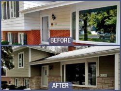 Before & After home renovation in Downers Grove Illinois