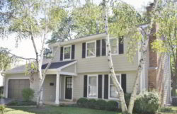Another beautifully renovated home in St. Charles IL with James Hardie fiber cement siding in the Monterey Taupe color.