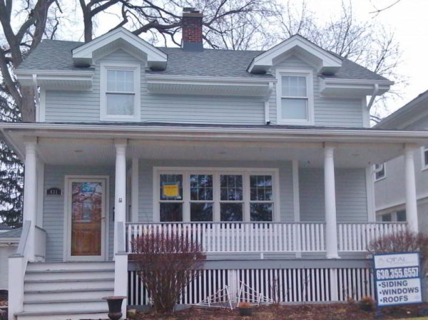 Installation of Andersen Windows and James Hardie Siding in La Grange Illinois.