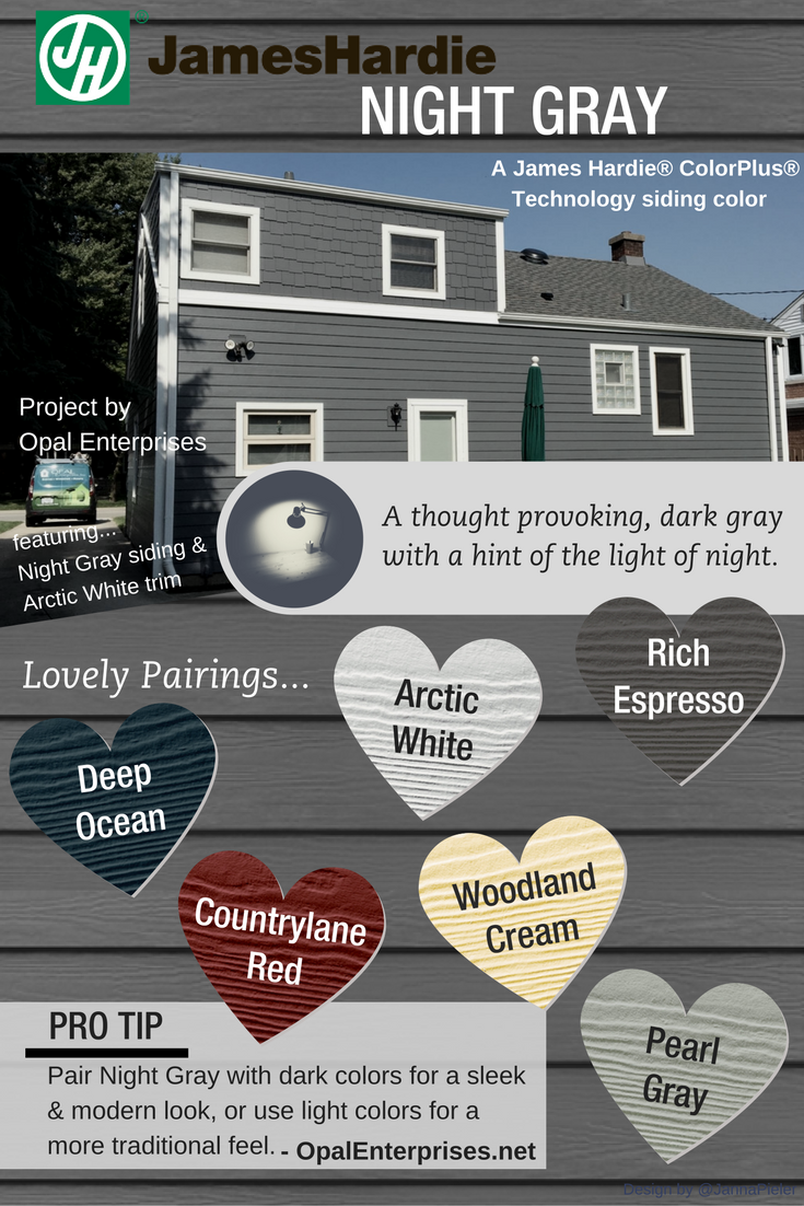 Night Gray - Designing with James Hardie Siding Colors ...