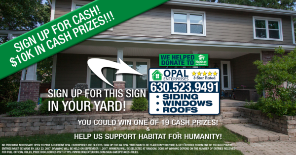 Sign up for cash sweepstakes