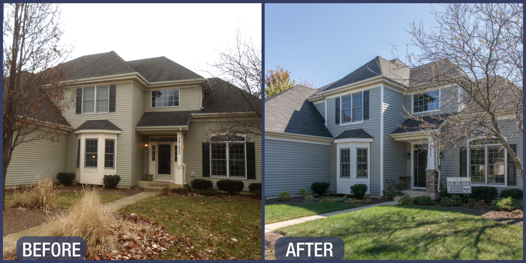 vinyl siding installation by siding contractors in geneva illinois