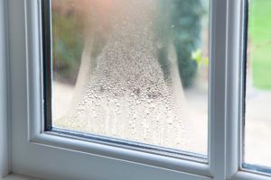 condensation on a dual-paned window