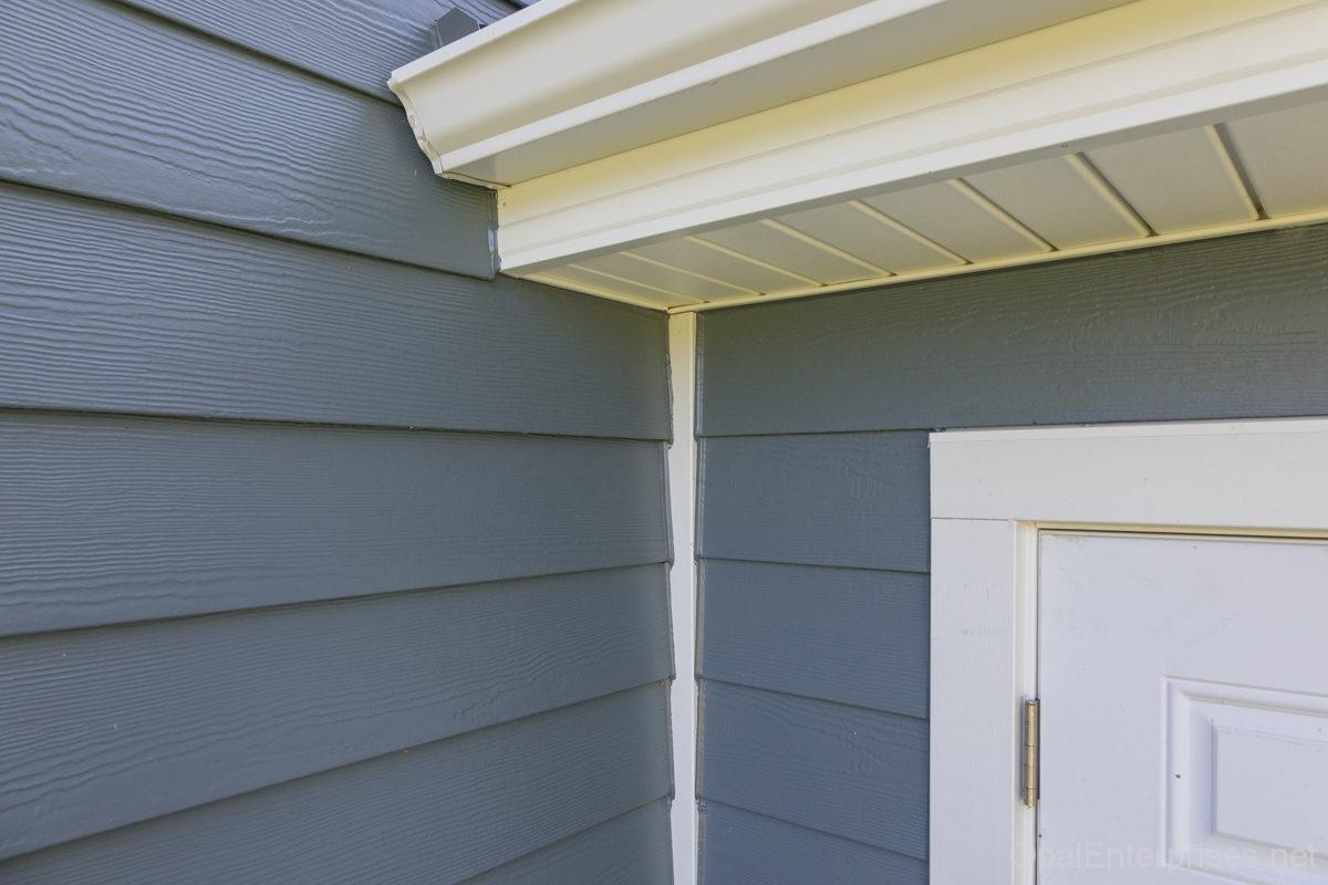 new soffit and siding