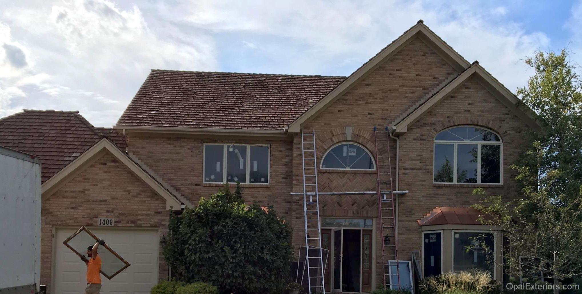 window replacement in Naperville in progress photo