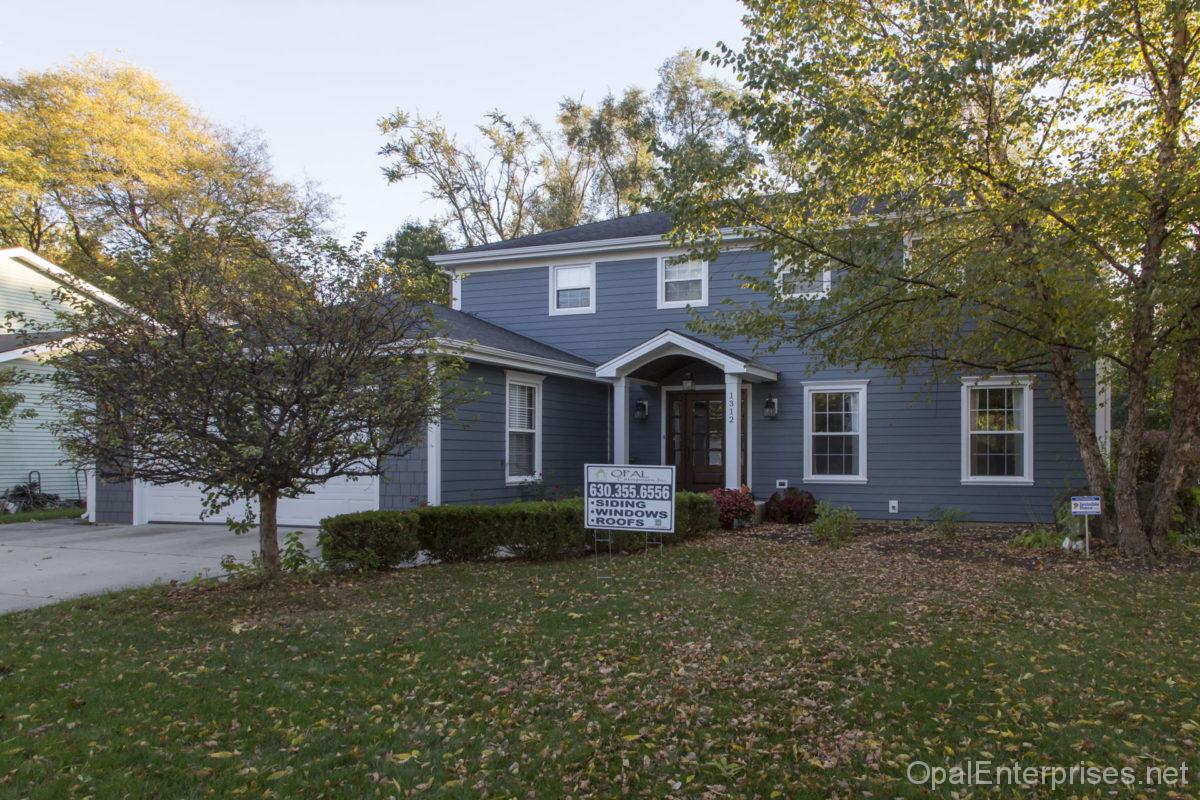 Home after siding replacement in Naperville Illinois