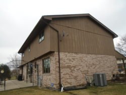 old wood siding - before photo