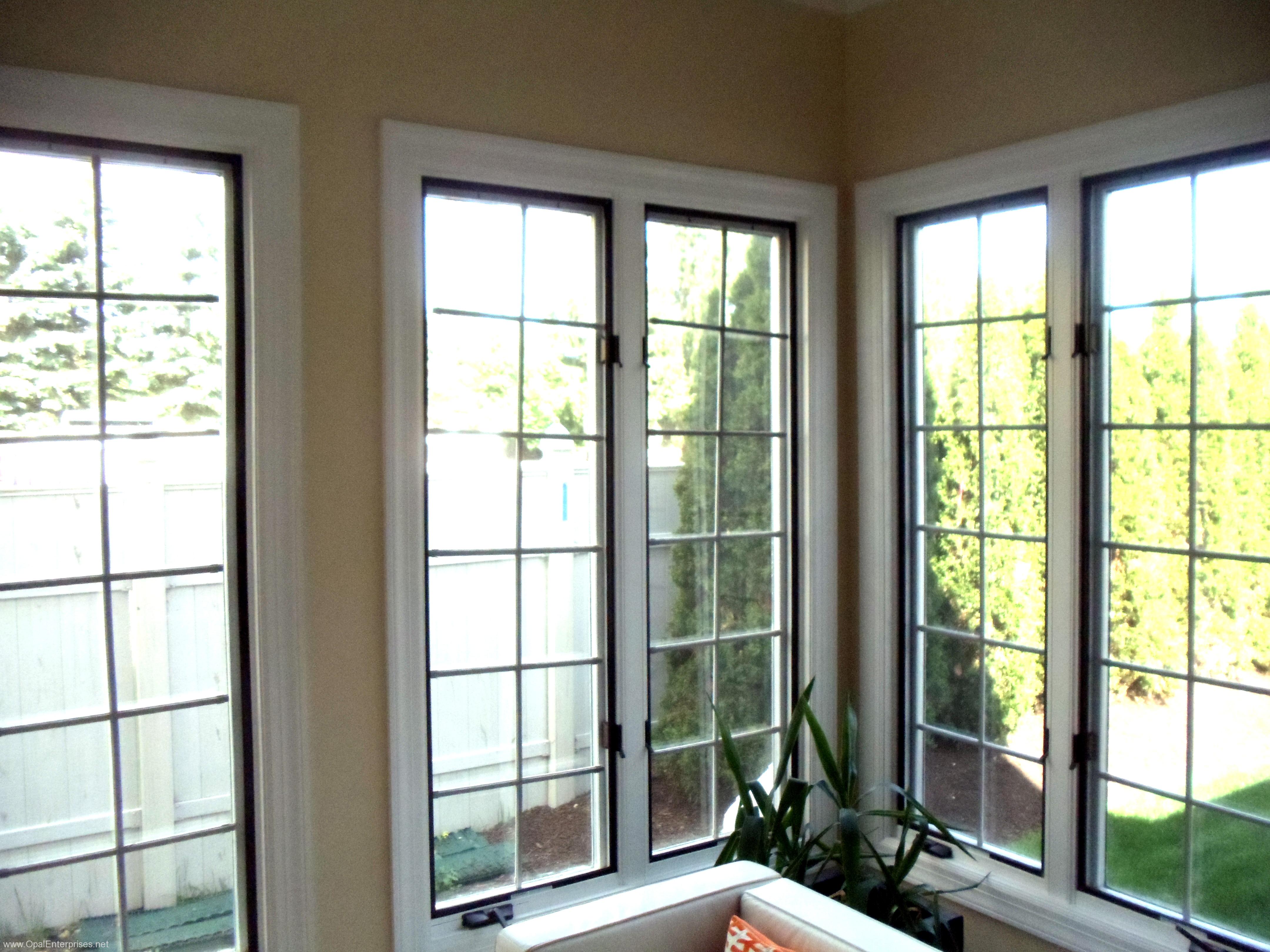 Attractive Andersen Windows with Pine Wood Interiors & Grids Opal