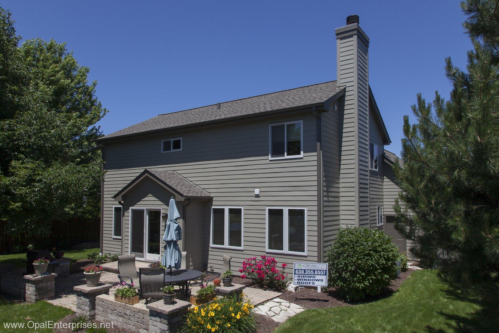 Back Patio and Newly Remodeled House in Aurora Illinois by Opal Enterprises