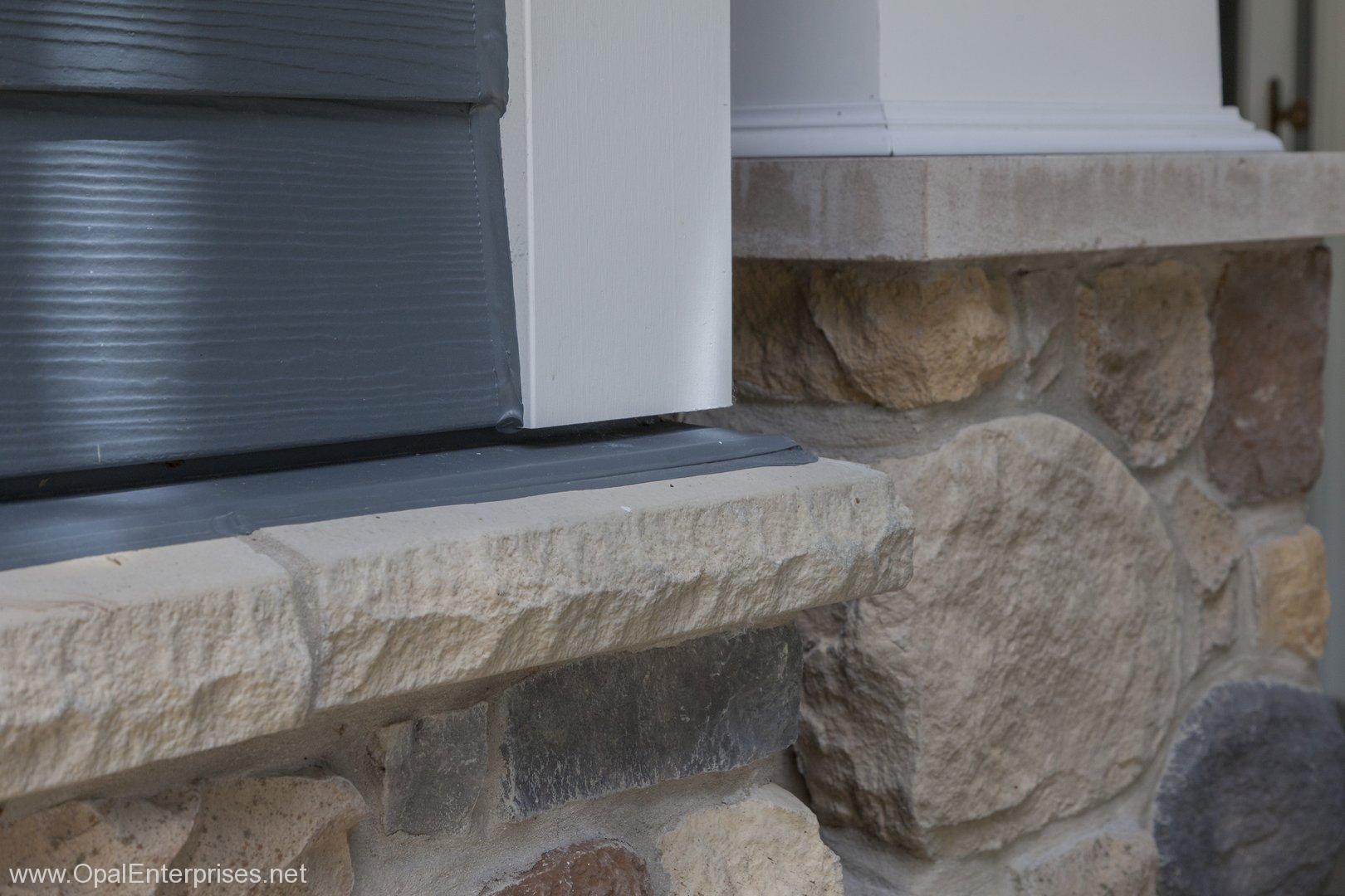 Stone accents and finishing touches