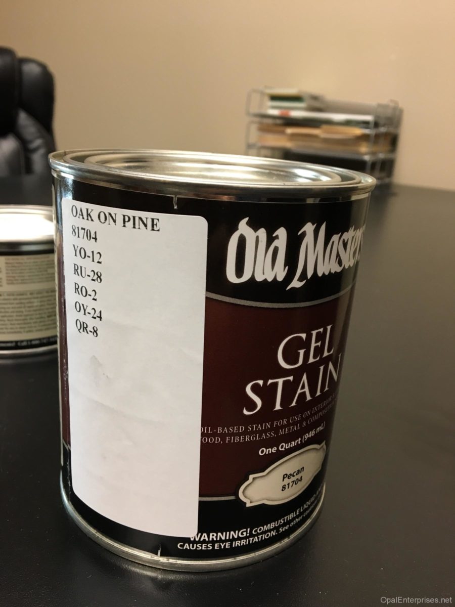 Old Master gel wood stain