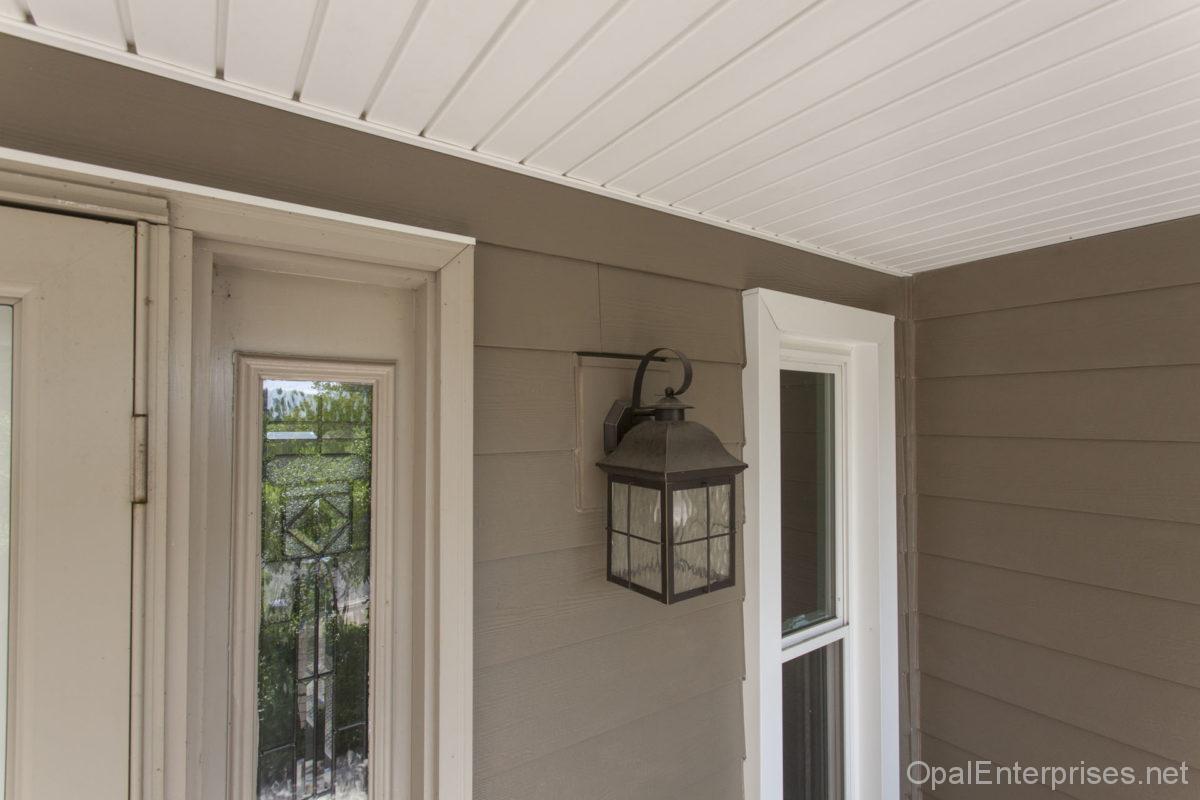 Renovation in Lisle with James Hardie TimberBark & New Porch Ceiling