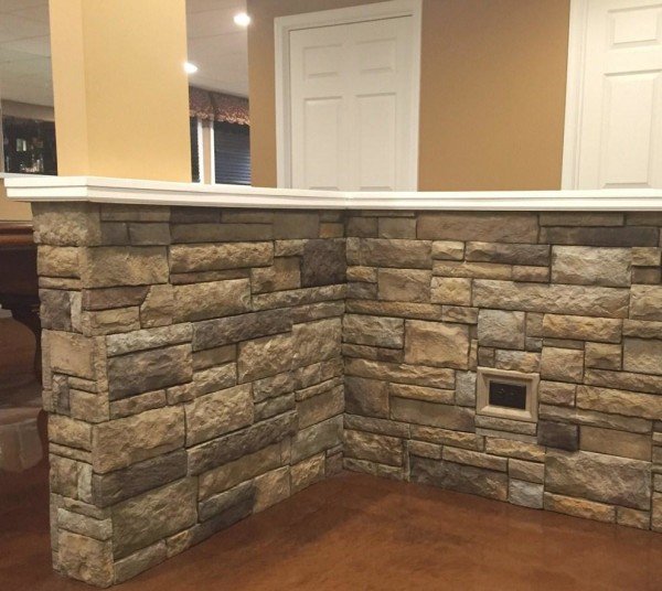 Interior with versetta stone - photo from Boral building products