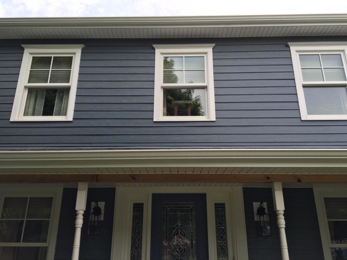 James Hardie Evening Blue Siding in Naperville Illinois
