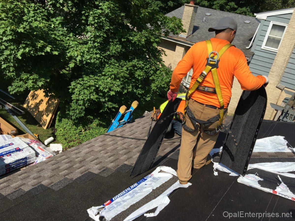 Roof installation in Naperville