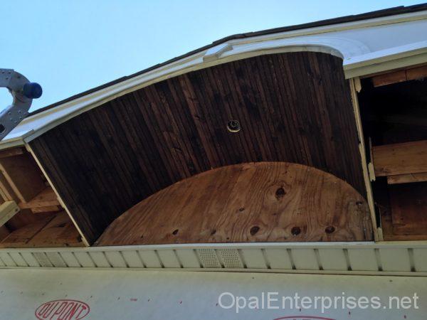 bead board porch ceiling installed