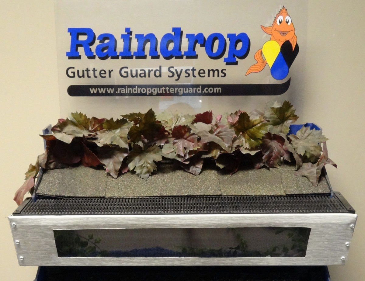 raindrop gutter guard system raindrop gutter guard system