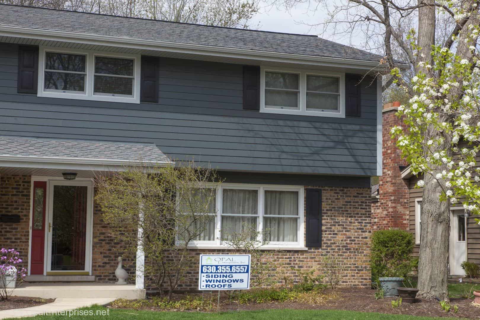 Hardie Cedarmill Siding Upgrade from Opal Enterprises #OpalCurbAppeal