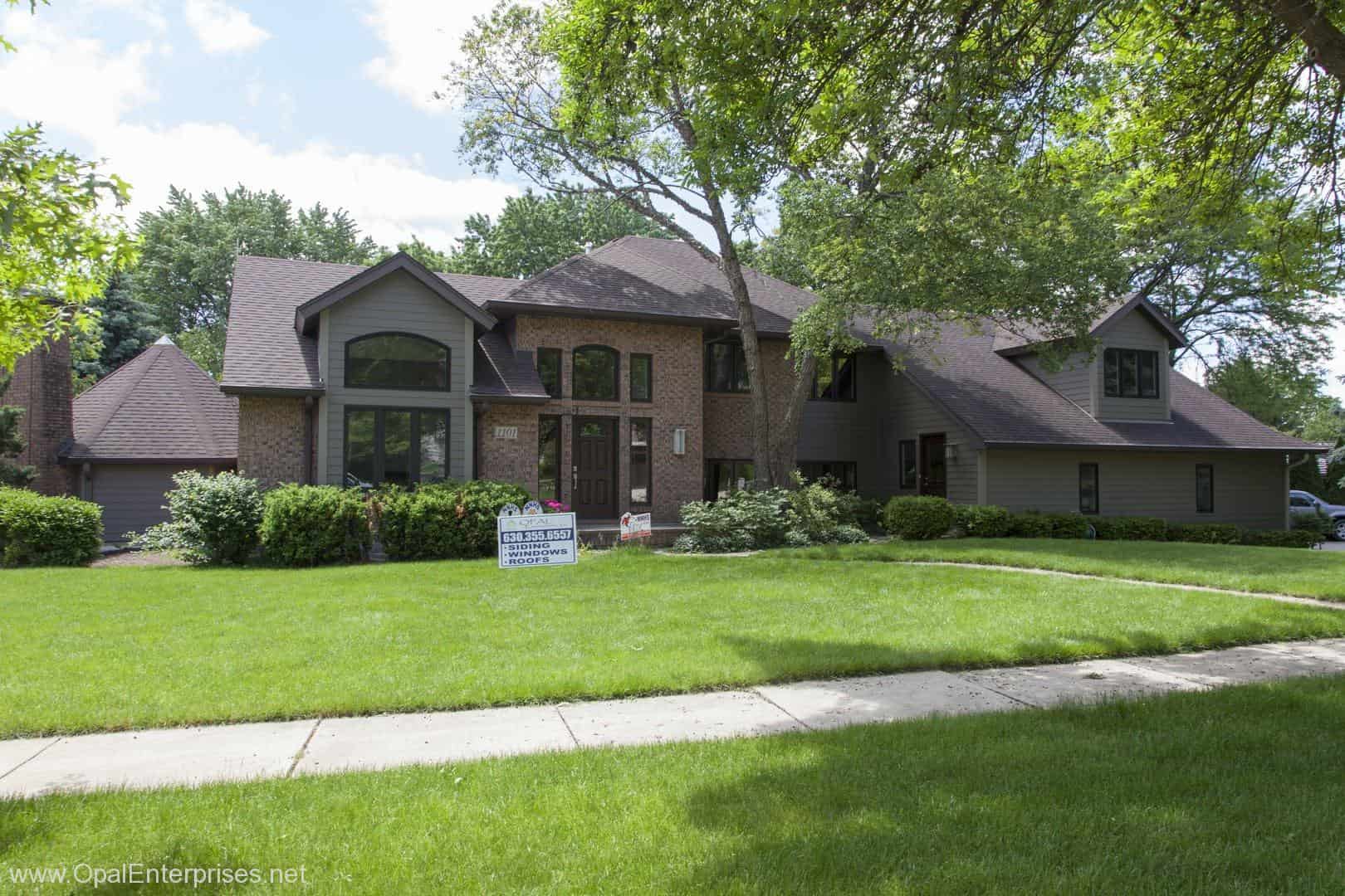 Gorgeous Naperville Home newly upgraded exterior by Opal Enterprises #OpalCurbAppeal