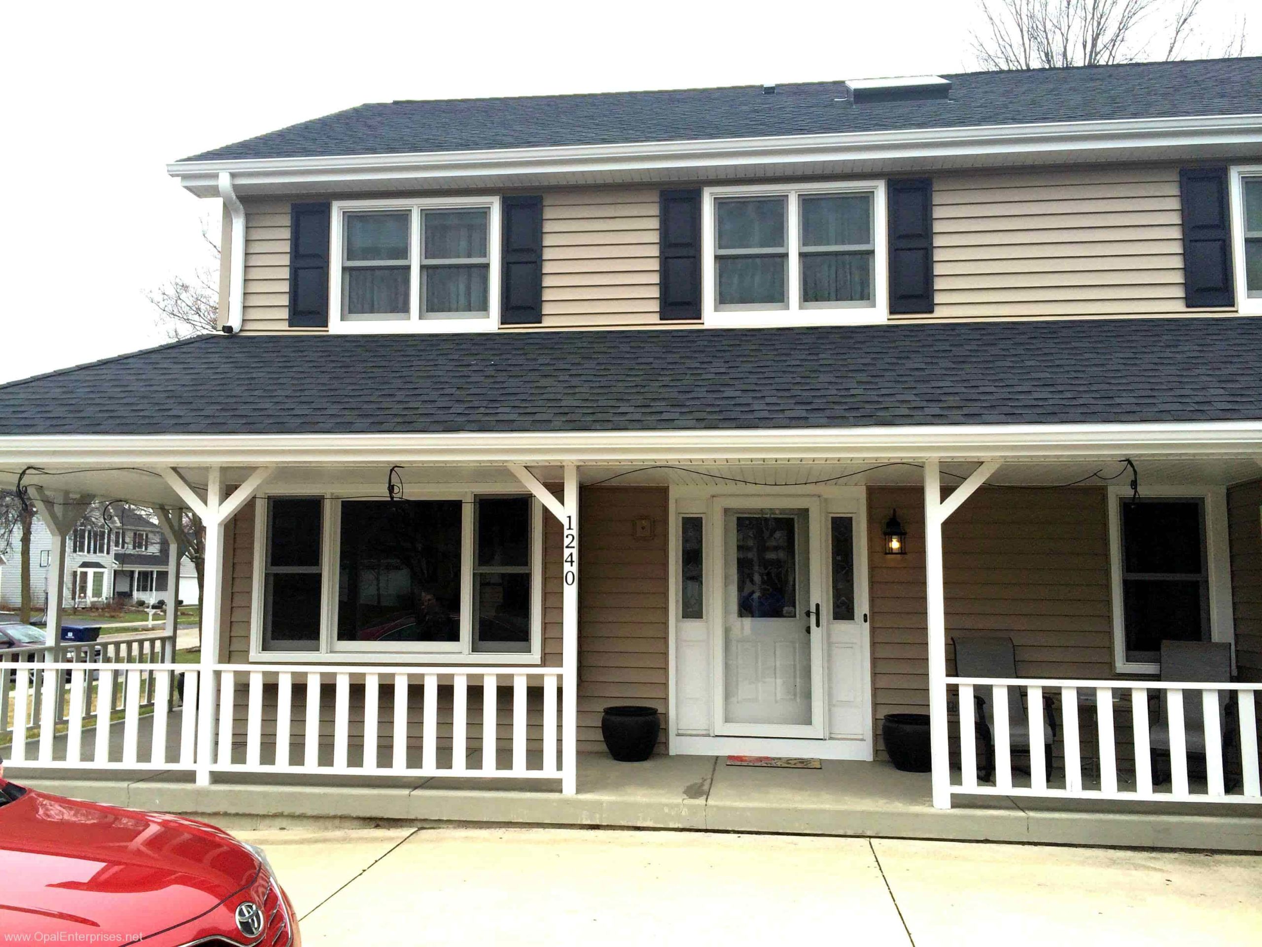 New GAF golden pledge roof & insulated siding in Naperville #OpalCurbAppeal