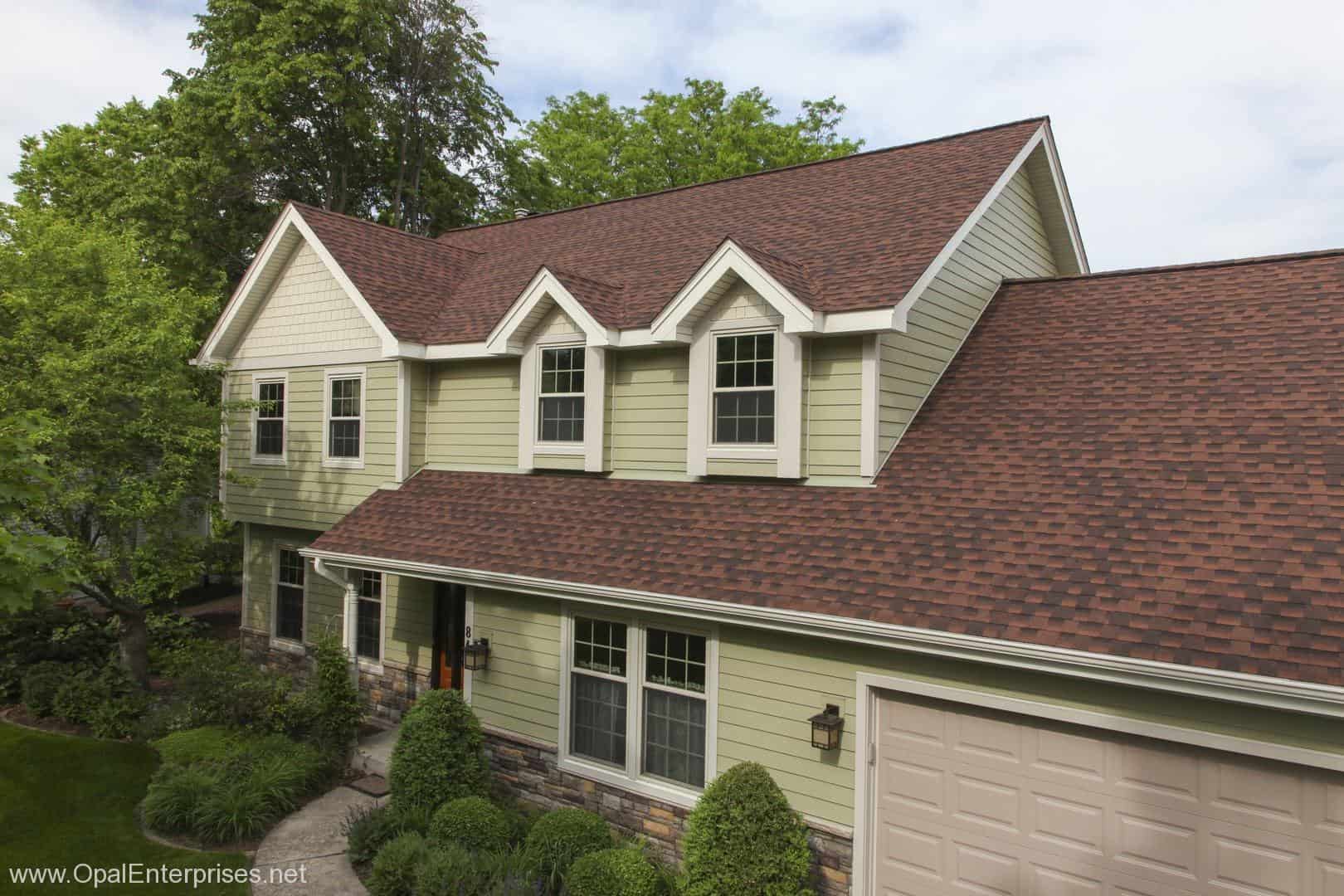 House in Naperville with GAF roof & James Hardie Siding installed by Opal Enterprises. #OpalCurbAppeal #OpalEnterprises