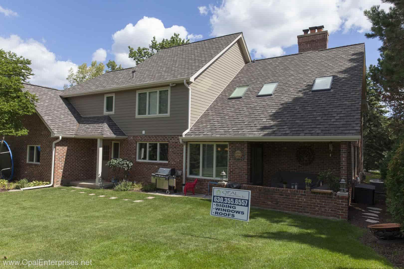 Backyard view of newly renovated home by Opal Enterprises