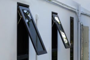 Black Frame Aluminum Windows Of Building